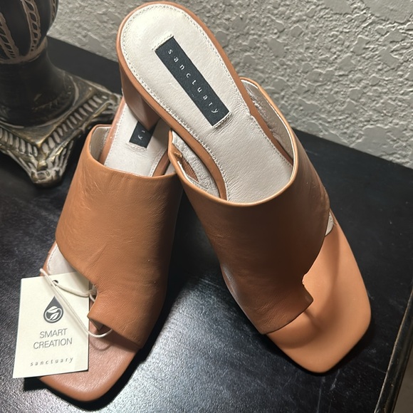Sanctuary size 8.5 tan leather NWT heels - Picture 2 of 4